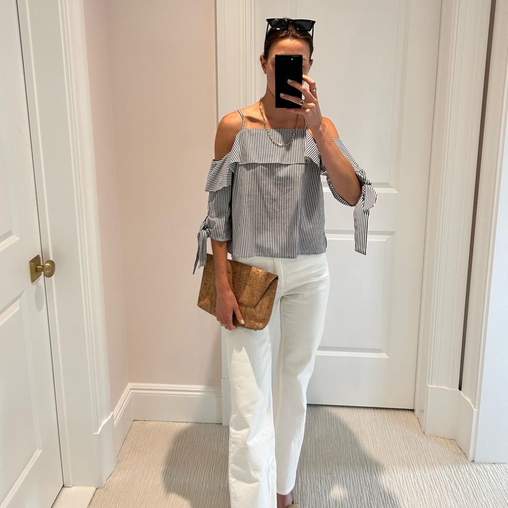 Topshop off the shoulder blouse